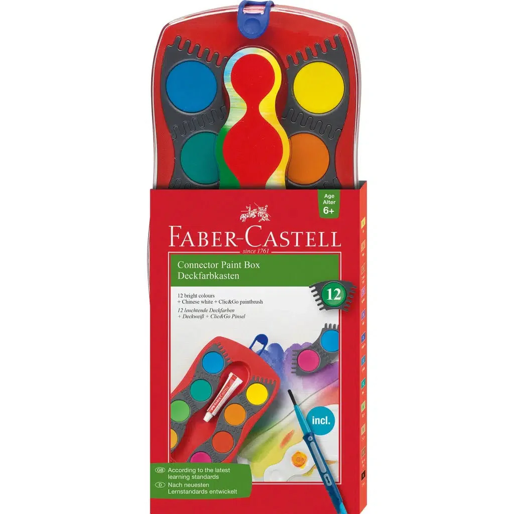 12 Connector Paint Box with Brush