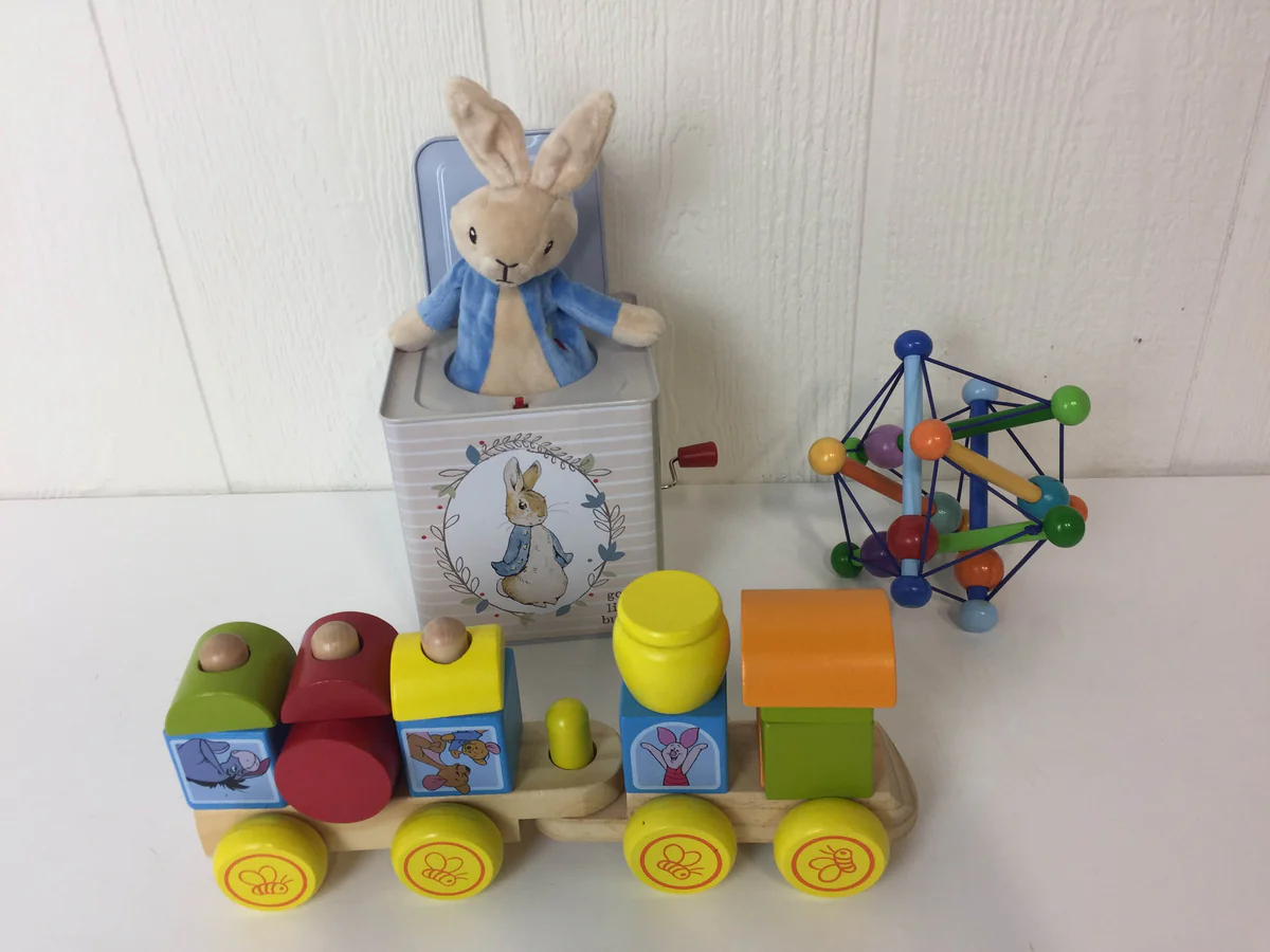 BUNDLE Wooden Toys & Jack-in-the-Box