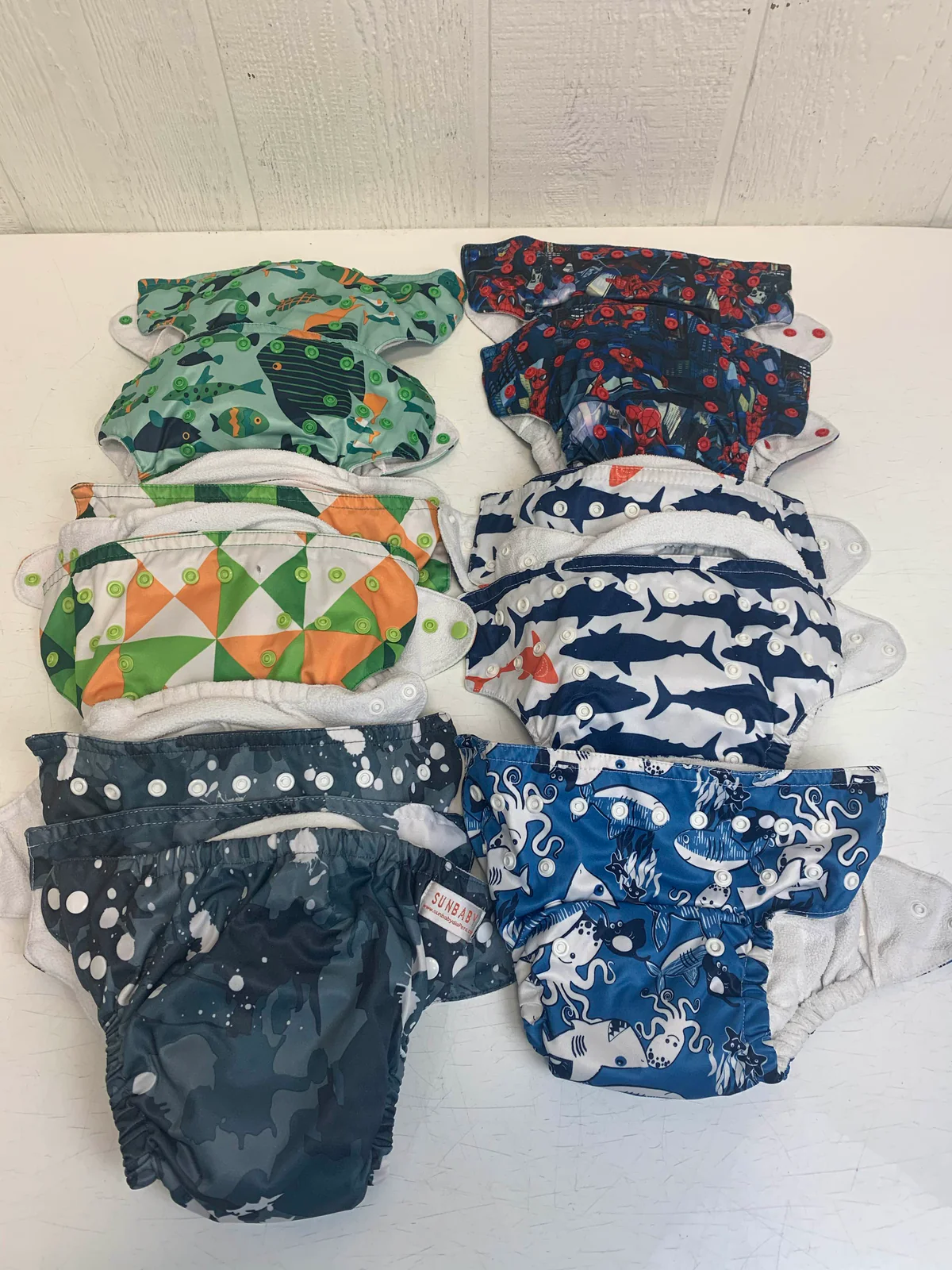 BUNDLE Cloth Diapers, Sunbaby