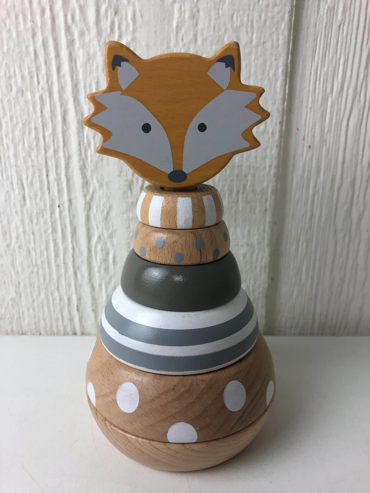 Pottery Barn Kids Woodland Baby Stackers, Fox