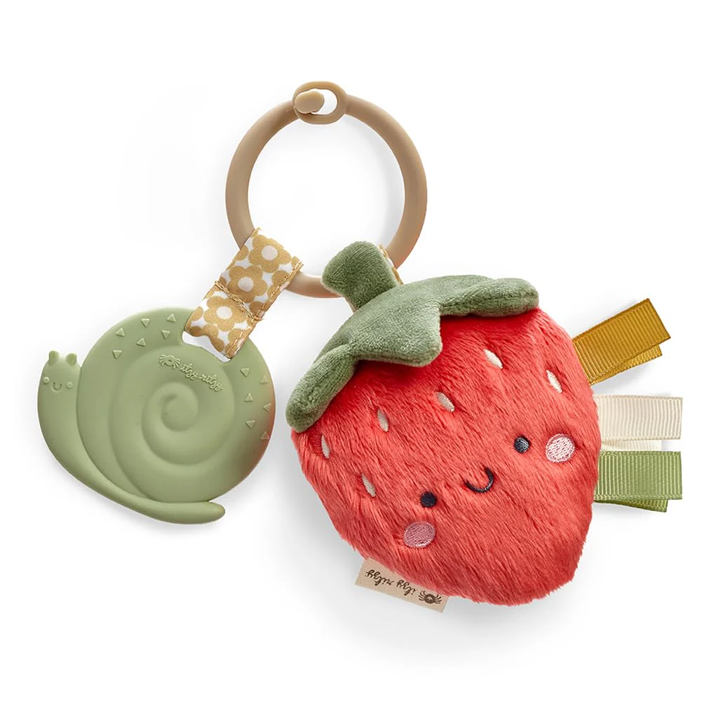 Baby Teether with Crinkle Sound & Ribbons, Great Gift For Newborn