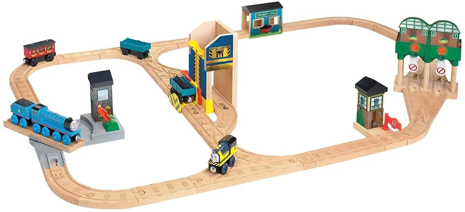 Thomas & Friends Wooden Railway: Logan And The Big Blue Engine Set