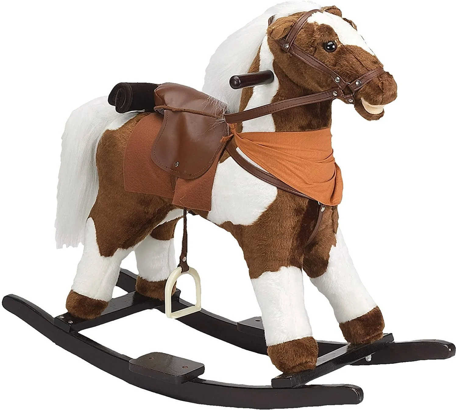 Charm Co. Pinto Horse Rocker With Sound