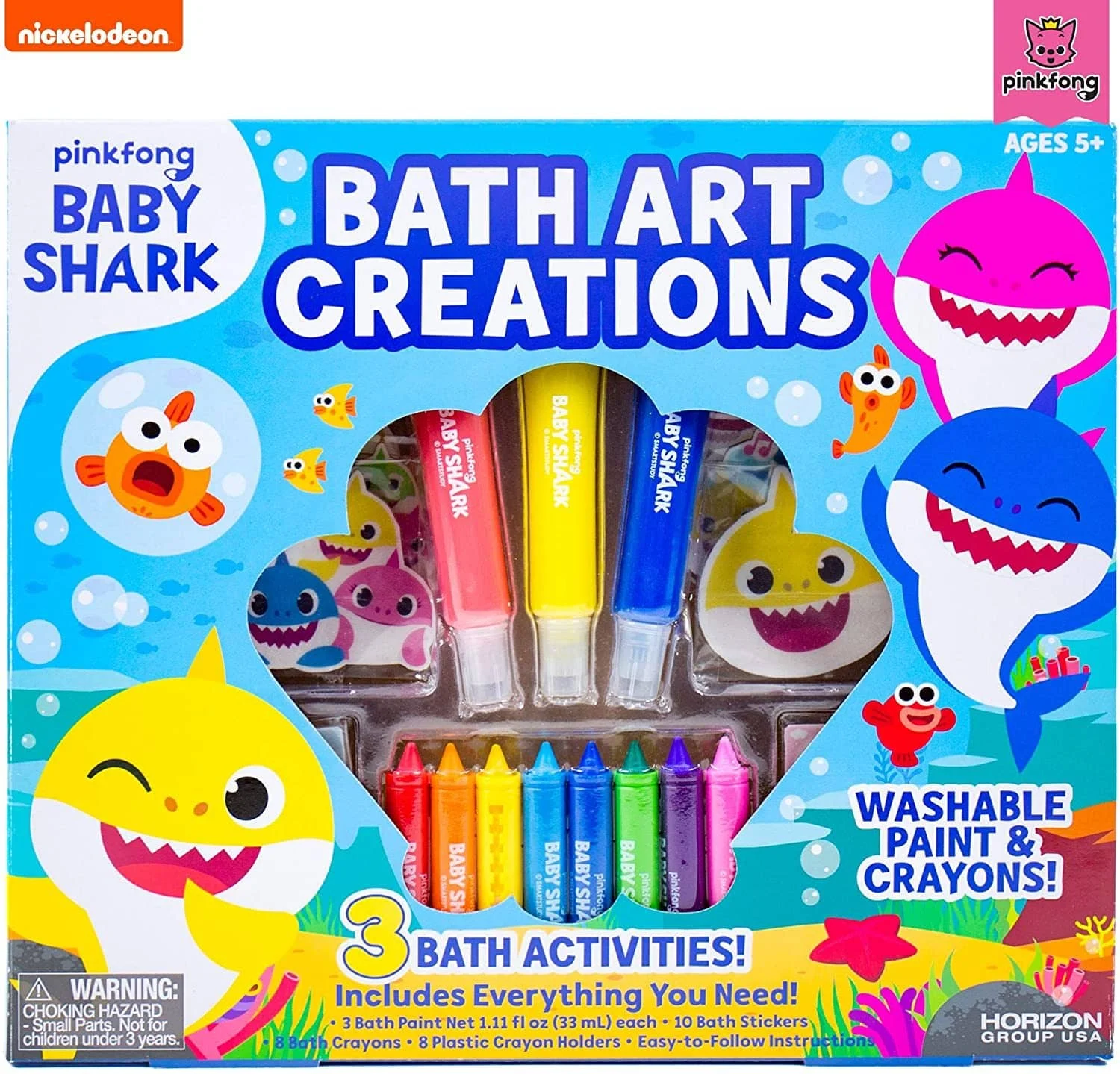 Baby Shark Bath Art