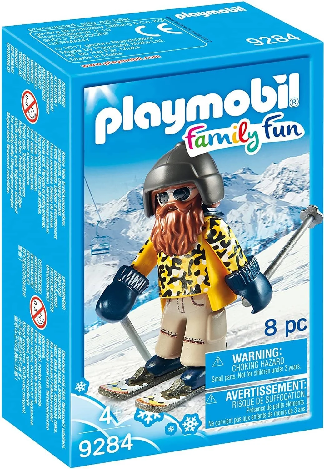 Skier With Poles Building Set (9284)