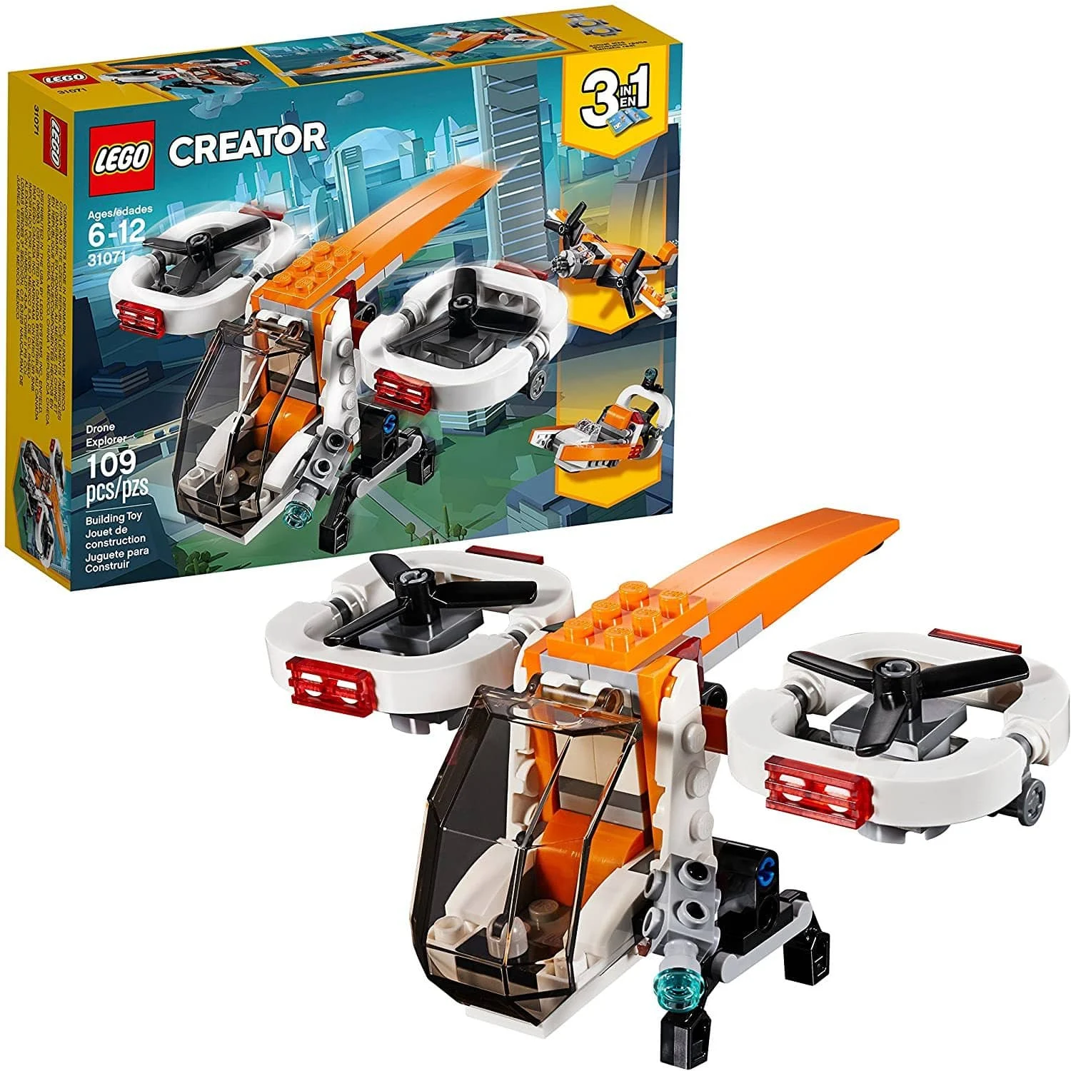 LEGO 31071: Creator: 3-in-1 Drone Explorer (109 Pieces)