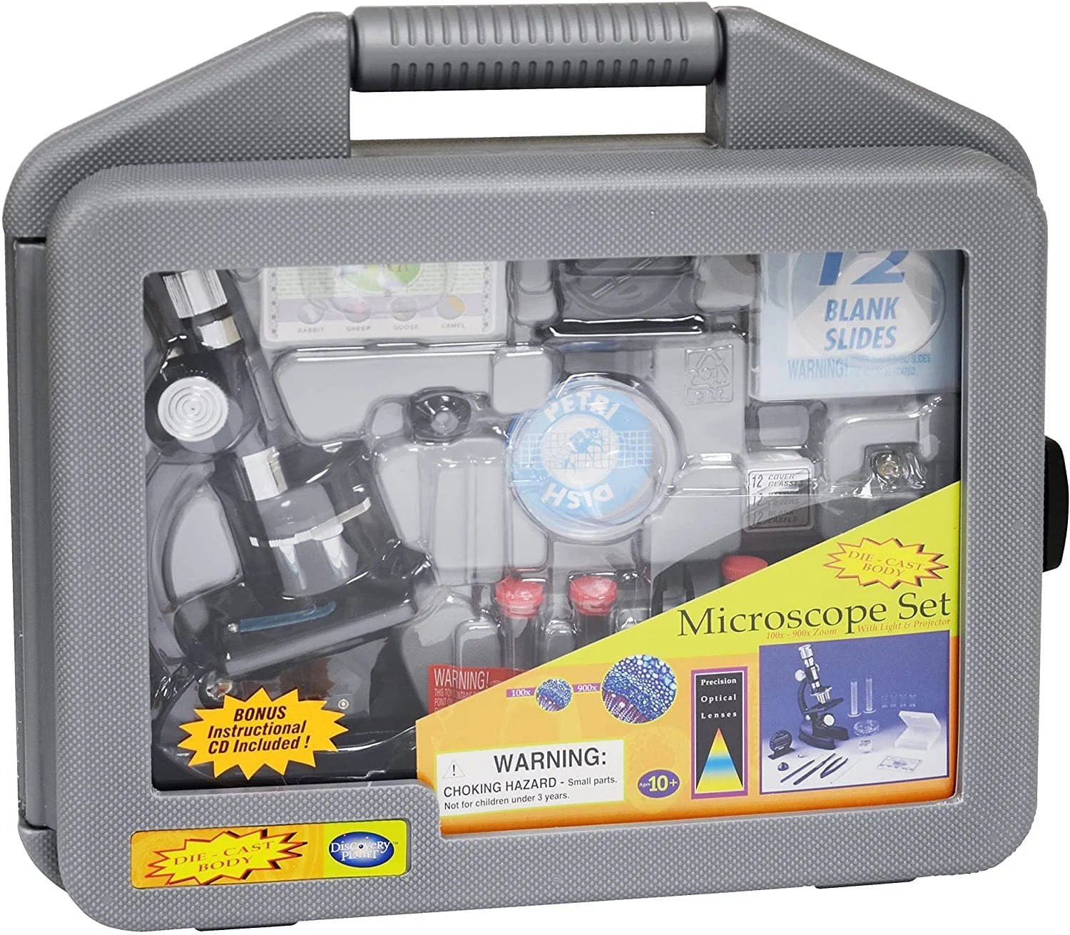 Microscope Set In Carrying Case