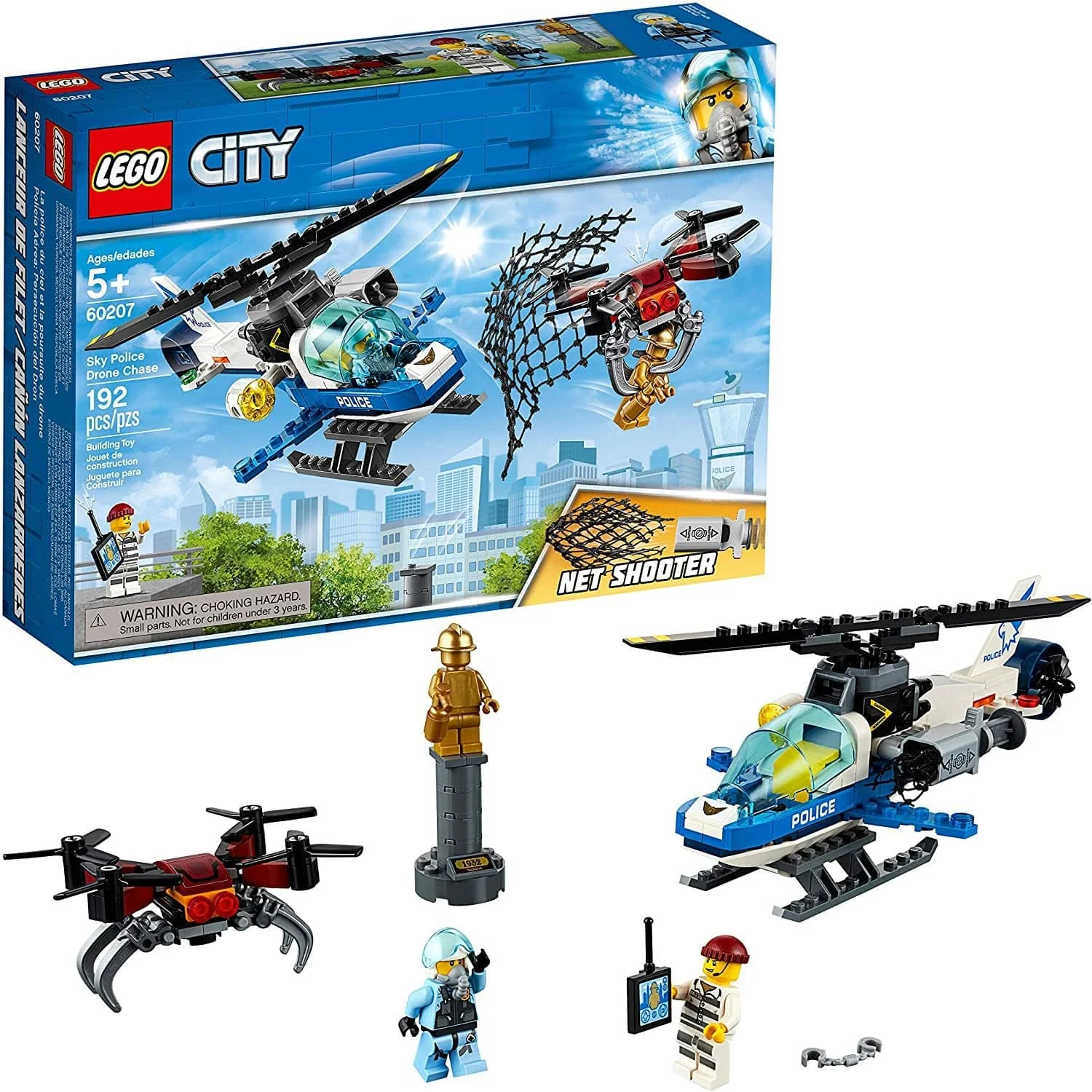 LEGO 60207: City: Sky Police Drone Chase (192 Pieces)