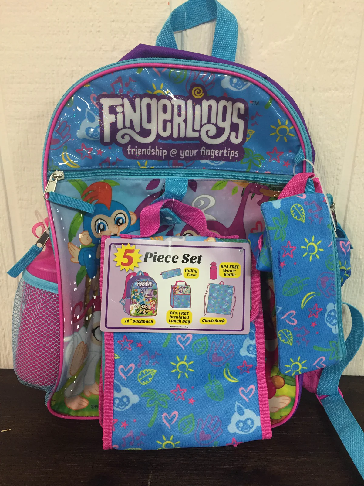 Fingerlings Backpack Set