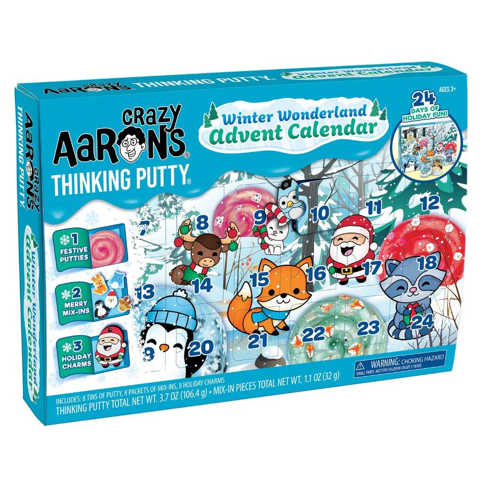 Crazy Aaron’s Winter Wonderland Thinking Putty Advent Calendar