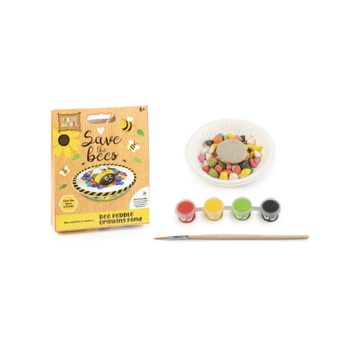 Wholesale Make Your Own Mini Bee Pebble Drinking Pond - (Case of 12)