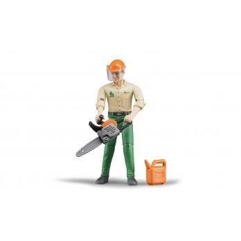 Forestry worker with acces.