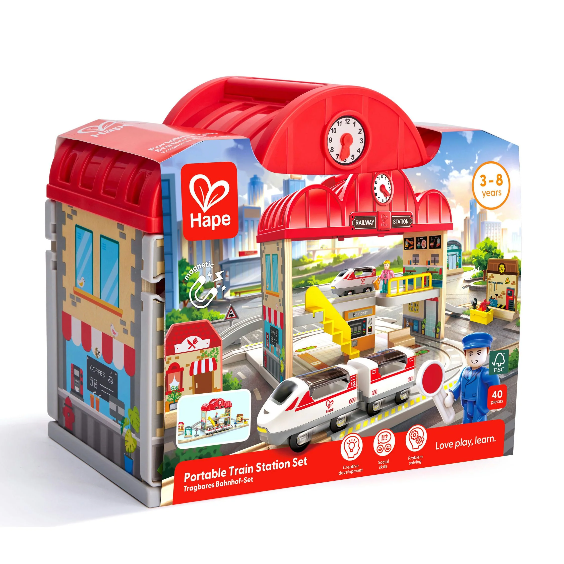 Portable Train Station Set