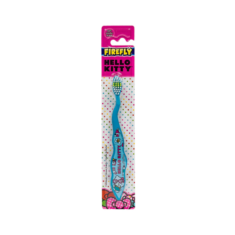 Hello Kitty Firefly Soft Bristle Blue Toothbrush