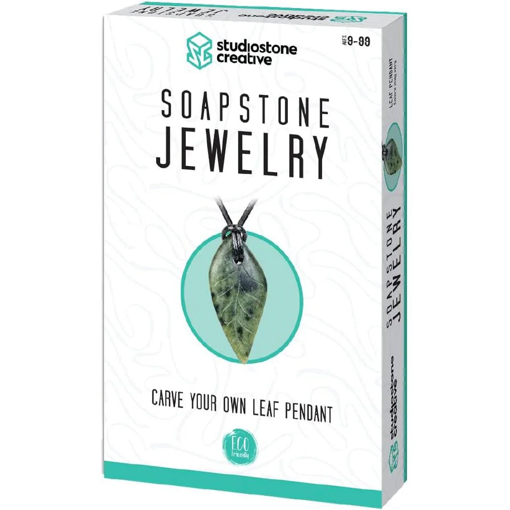 Leaf Pendant Soapstone Jewelry