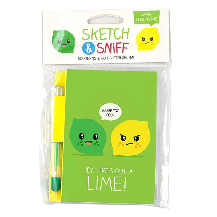Lime Sketch Sniff Note Pad