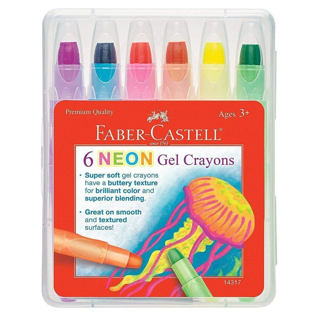 Neon Gel Crayons 6ct.