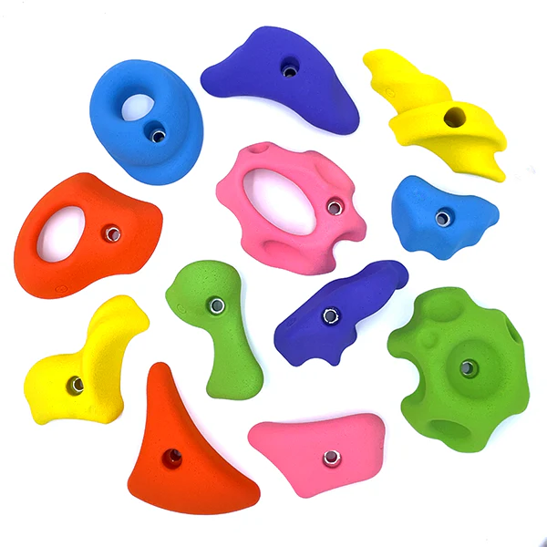 Colorful Chunky Monkey Rock Wall Holds | Bolt On OR Screw On