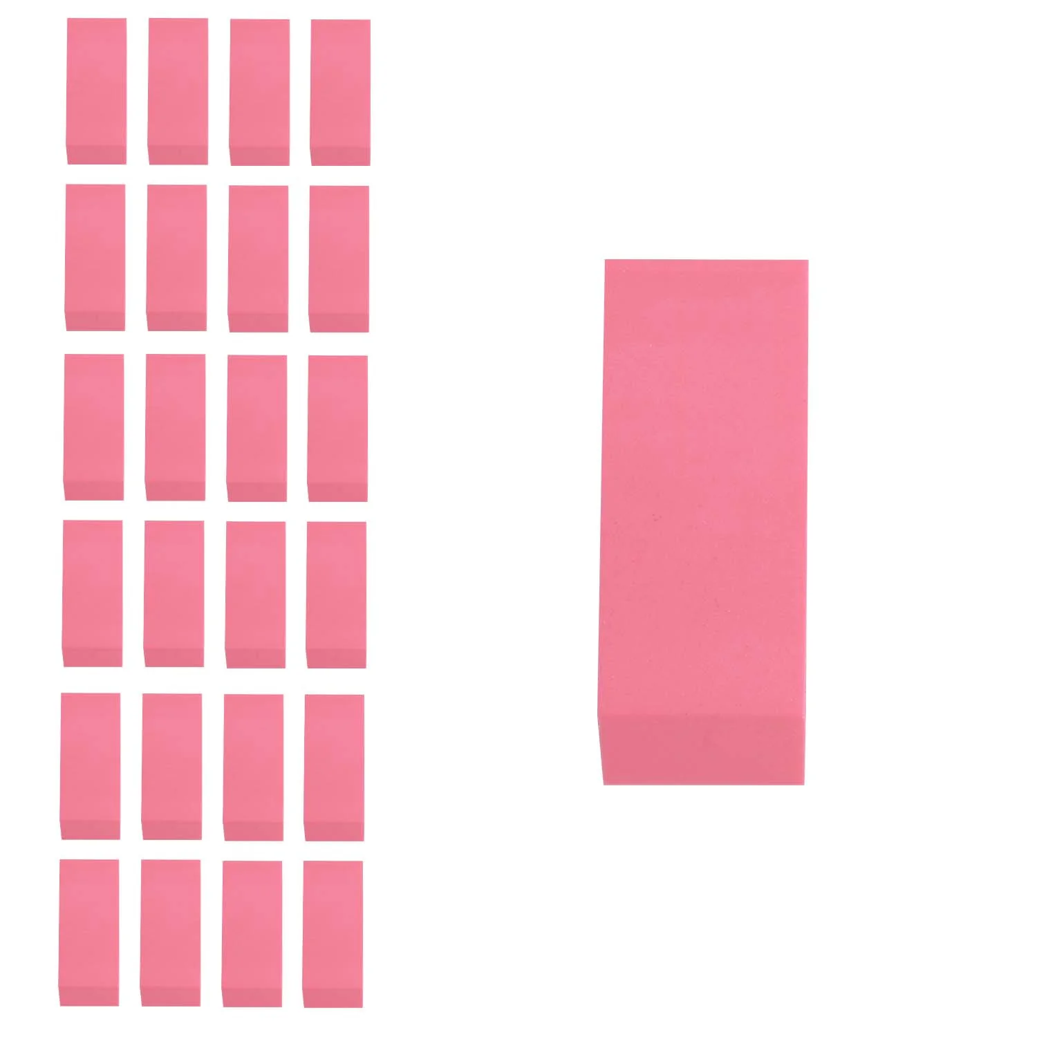 Wholesale Eraser Wedges - Bulk School Supplies - Case of 192 Pink Erasers