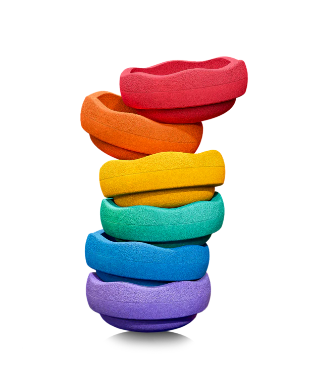 Original Rainbow Balance and Stepping Stone Set