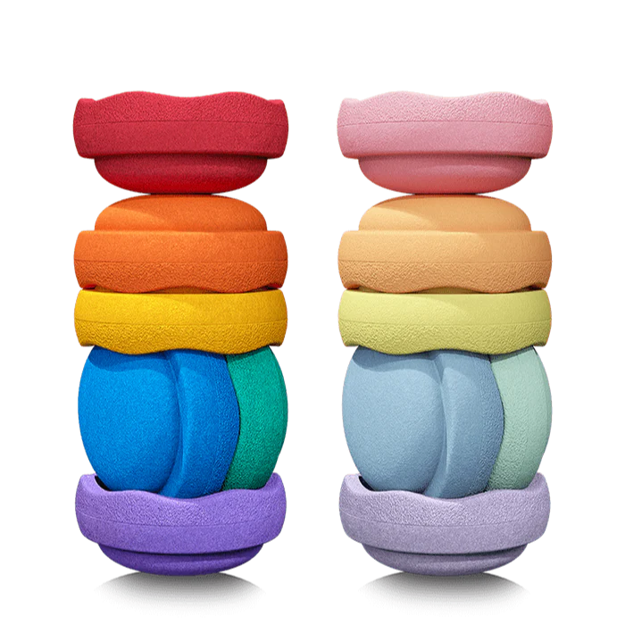 Stapelstein Rainbow Kids Stepping Stones - 12 pieces