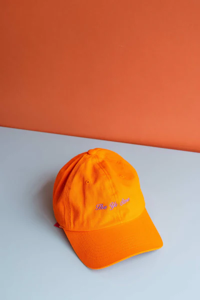 Script The Yo Store Cap (Lilac on Orange)