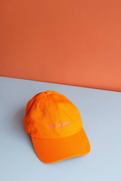 Script The Yo Store Cap (Pink on Orange)