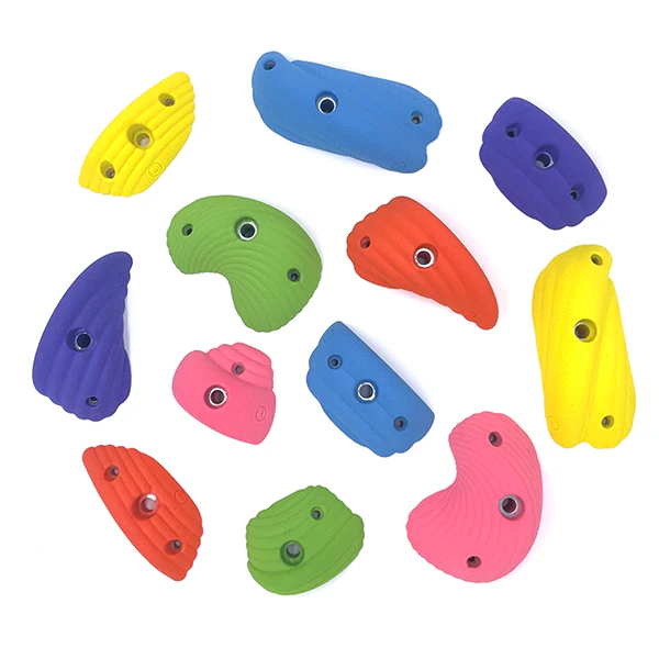 Exclusive Designer Colorful Wave Rock Wall Holds | Bolt On AND Screw On
