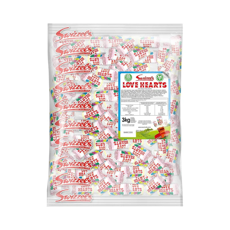 Wholesale - Swizzels Love Hearts 3kg - (260 Rolls)