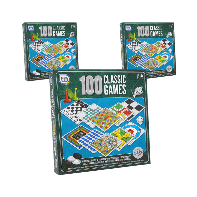 Wholesale 100 Classic Family Board Games - (Case of 10)