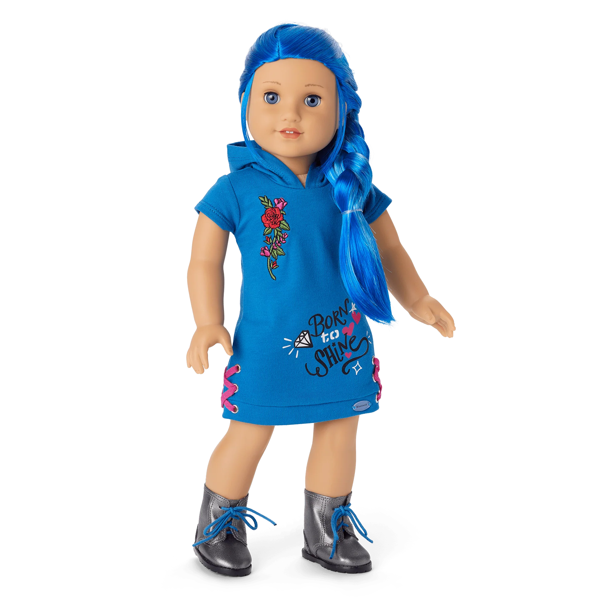 Truly Me™ 18-inch Doll #90 with long blue hair