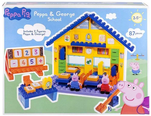Peppa Pig Peppa& George School Construction Set #92698