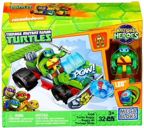 Mega Bloks Teenage Mutant Ninja Turtles Half Shell Heroes Leo Turtle Buggy Set #28931