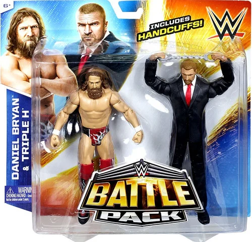 WWE Wrestling Battle Pack Series 32 Daniel Bryan & Triple H Action Figure 2-Pack [Handcuffs]