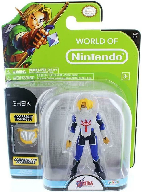 World of Nintendo Series 5 Sheik Ocarina of Time Action Figure