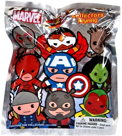 3D Figural Keyring Marvel Series 2 Mystery Pack [1 RANDOM Figure]