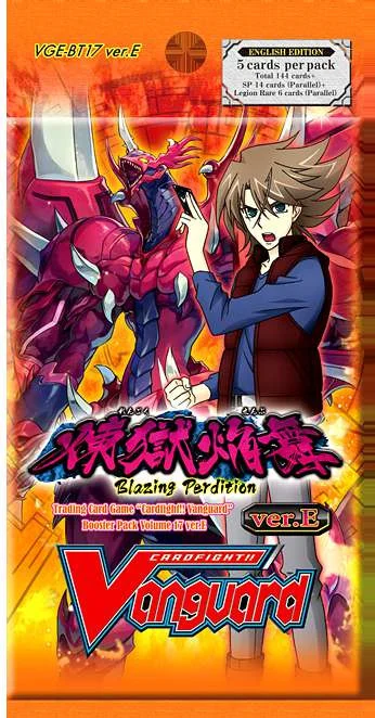 Cardfight Vanguard Trading Card Game Blazing Perdition Booster Pack [5 Cards]