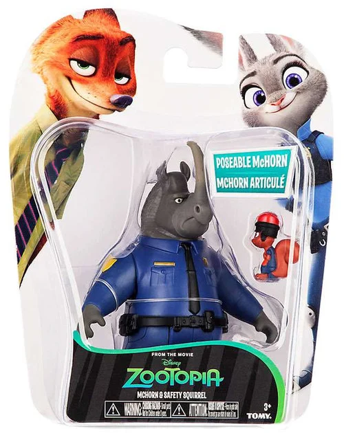 Disney Zootopia McHorn & Saftey Squirrel Mini Figure 2-Pack