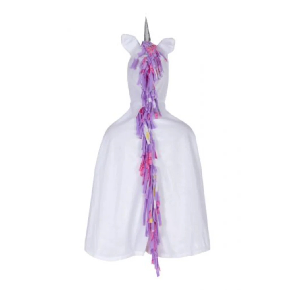 White Unicorn Toddler Cape size 2-3T