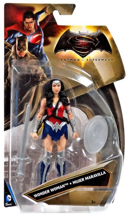 DC Batman V Superman: Dawn of Justice Wonder Woman Action Figure [New 52 Silver Variant, Damaged Package]