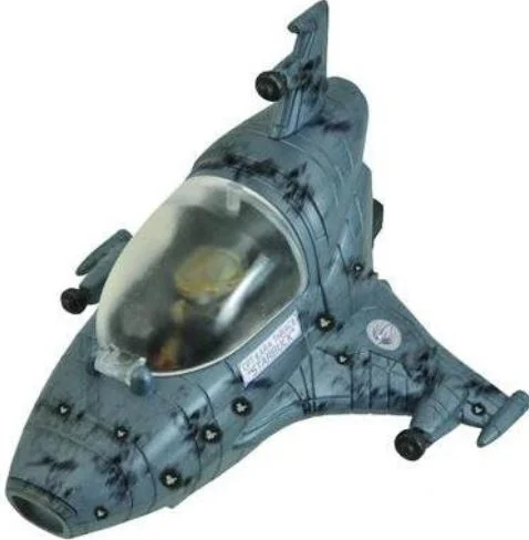 Battlestar Galactica Titanium Series Colonial Viper Mark VII Diecast Vehicle [Blue, Battle Damaged]