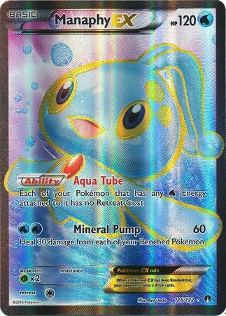 Pokemon Trading Card Game XY BREAKpoint Ultra Rare Manaphy EX #116
