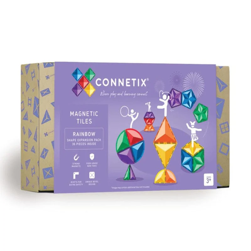 Connetix Rainbow Shape Expansion Pack 36 Piece Set