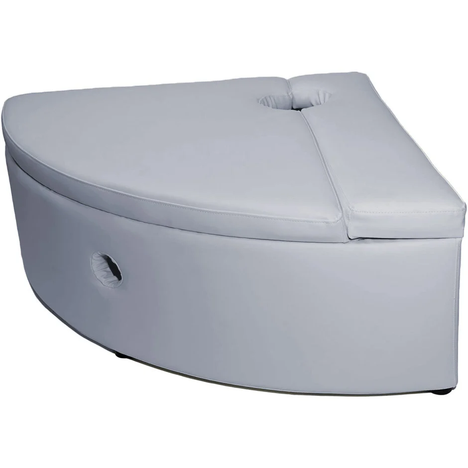 Light Grey Corner Base For Bubble Tube & Fiber Optic