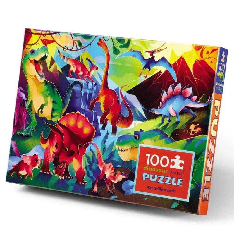 Dinosaur World 100 Piece Holographic Foil Puzzle