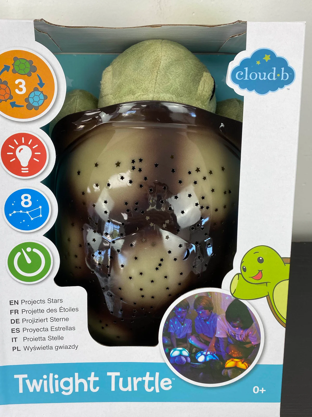 Cloud b. Twilight Turtle Plush Night Light Projector