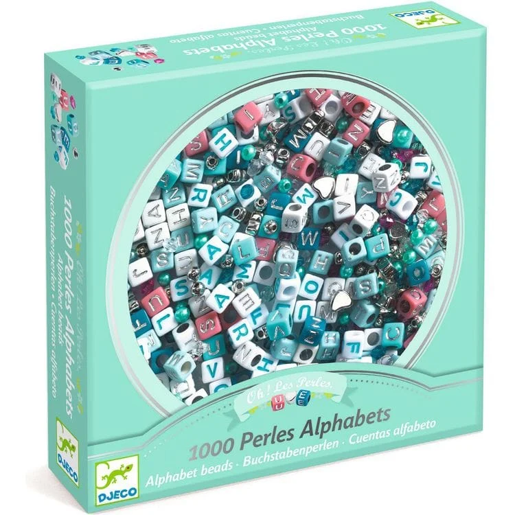Jewelry Making Alphabet Beads - Silver