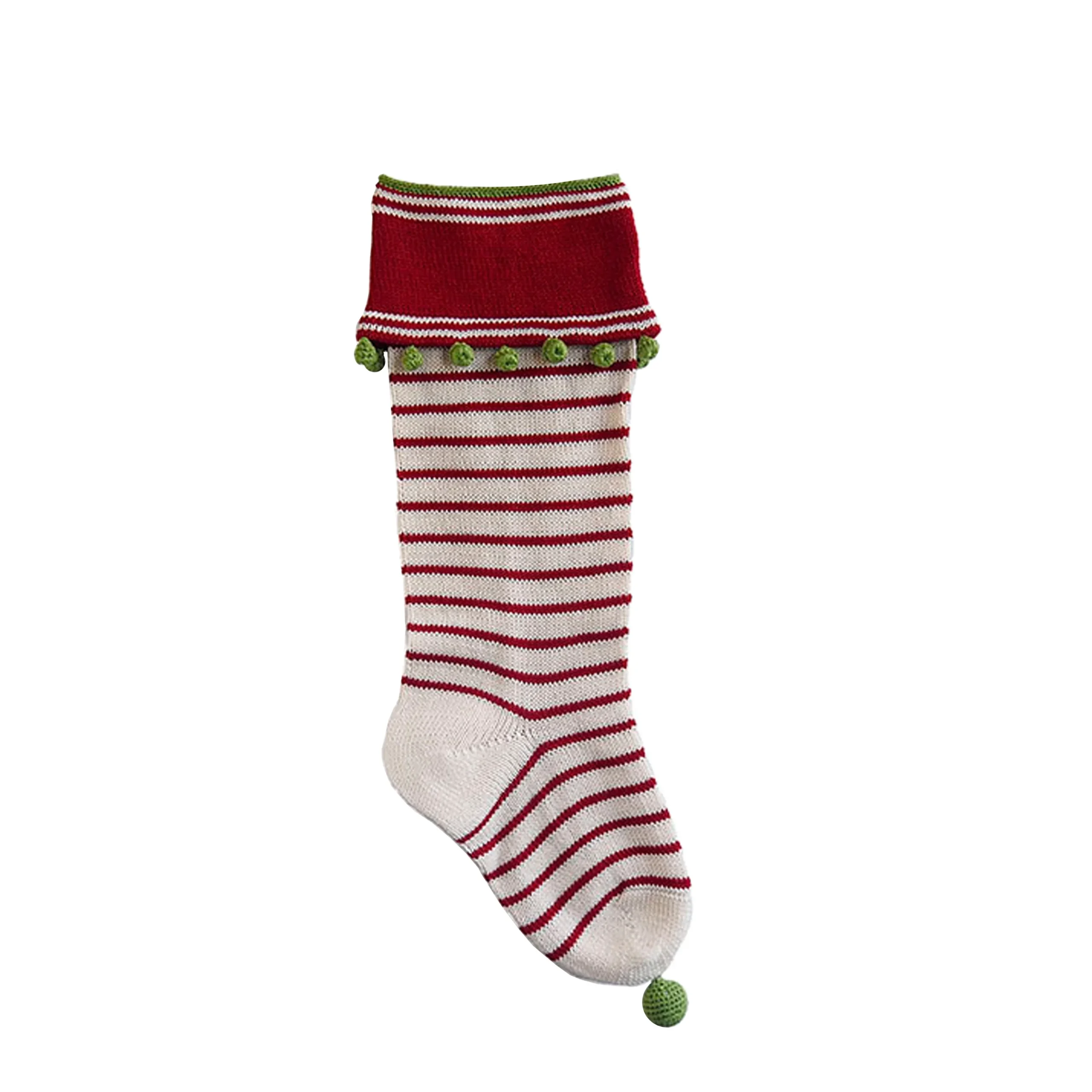 RED THIN STRIPED STOCKING