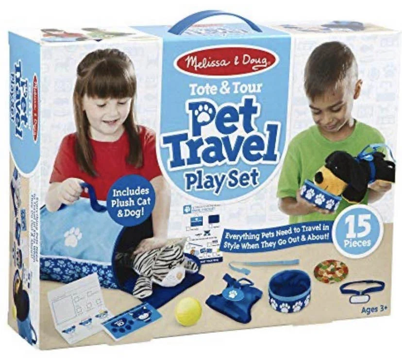 Melissa & Doug Tote & Tour Pet Travel Play Set