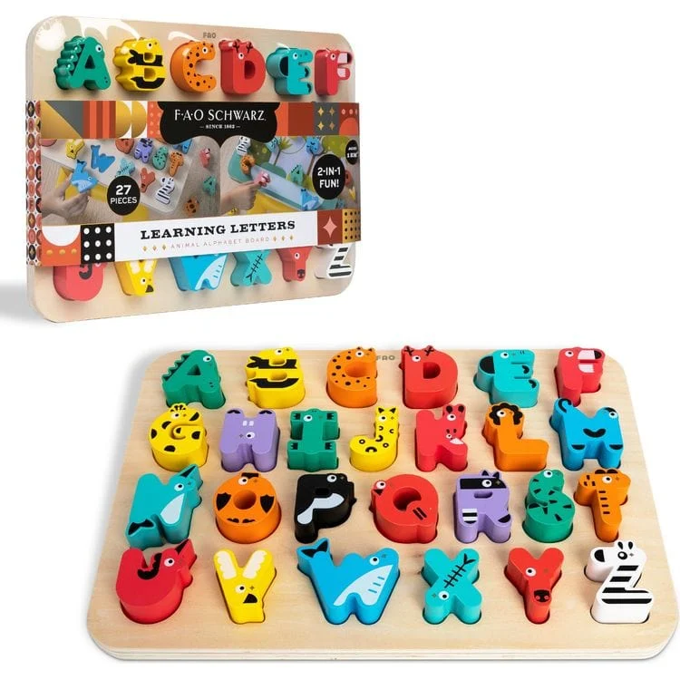 Learning Letters Animal Alphabet Board